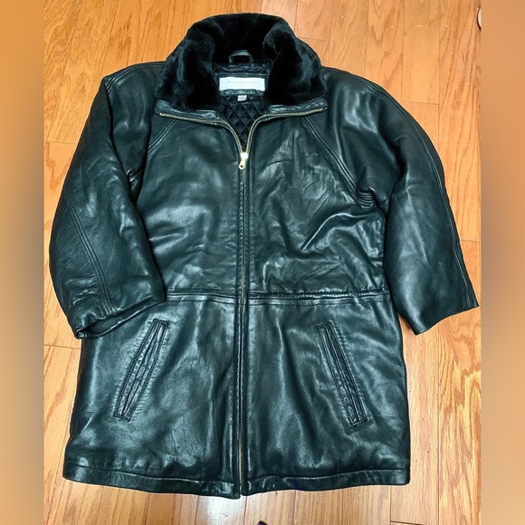 Women’s Medium Andrew Marc New York Leather Quilt Lined Insulated Jacket - Picture 10 of 16